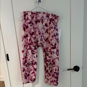 Old Navy Pink and Purple Tie-Dye Leggings